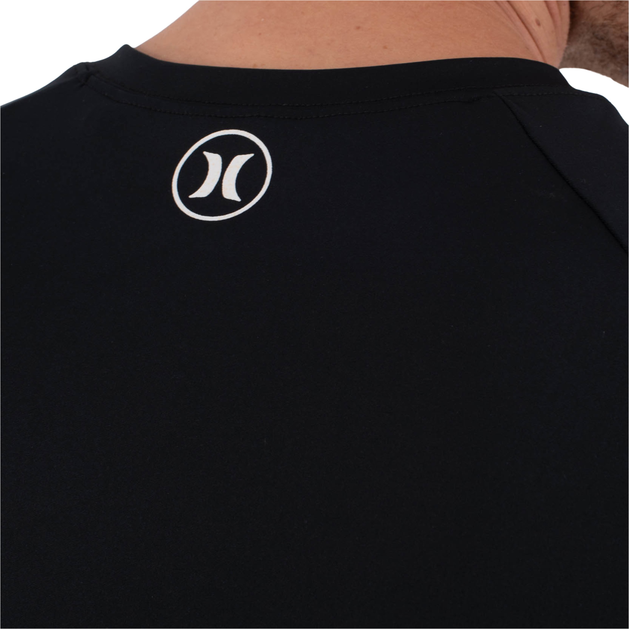 2026 Hurley Da Uomo Canotta Slim Fit Icon Circle A Maniche Corte In Lycra MLEU00003 - Black